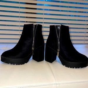 Black ankle boots